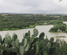 Artificial islands in the middle of the reservoir