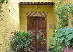 The entrance to Casita de las Flores, a charming - and quite affordable - alternative to San Miguel's expensive hotels and bed and breakfasts