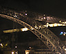 The majestic iron D. Luis I Bridge towering over the Douro River