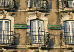 Elegant residences line the streets around the Baixa Pombalina (or Pombaline Lower Town), rebuilt following the devastating 1755 earthquake